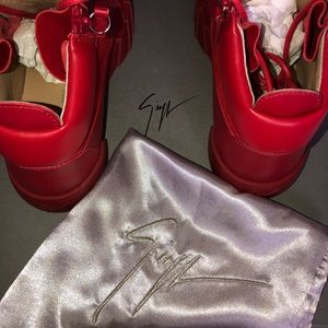 Giuseppe Zanotti Men’s Red Sneakers